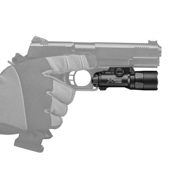Lampe pour arme Surefire X300-B Ultra 1000 lumens montage à vis T-Slot ambidextre
