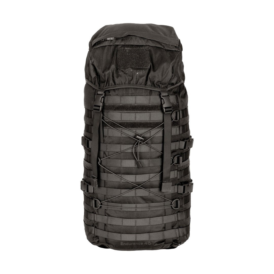 Sac à dos tactique Snugpak Endurance 40 litres en nylon 600D avec plus de 150 points MOLLE