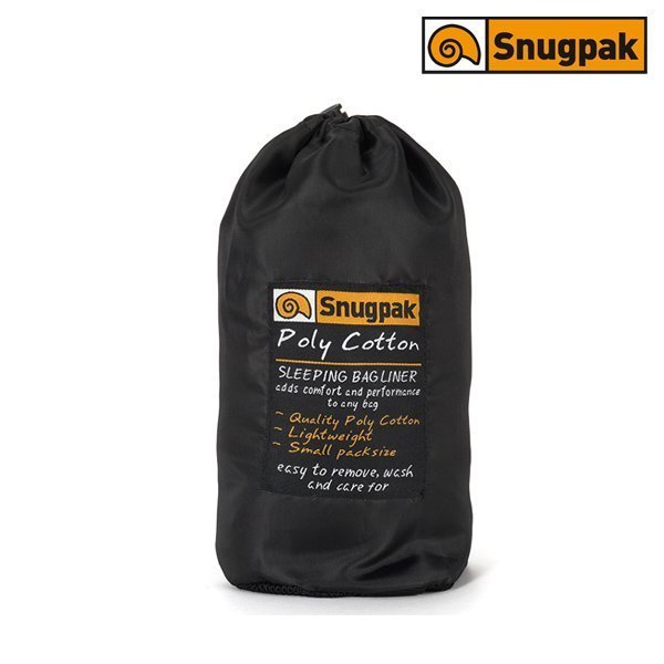 Drap de sac de couchage Snugpak poly coton 225 cm forme sarcophage capuche à cordon