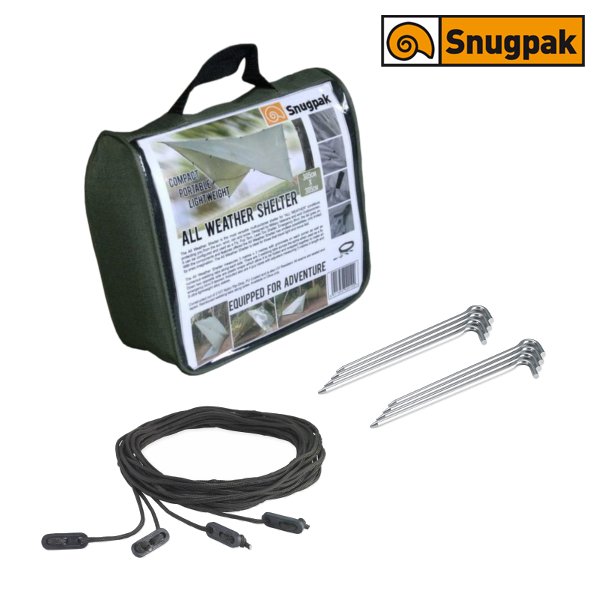 Bâche Snugpak All Weather Shelter G2 305 x 305 cm nylon ripstop 210T enduit PU