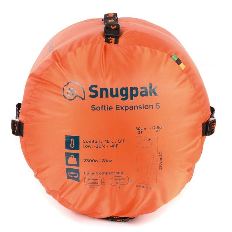 Sac de couchage Softie Expansion 5 Snugpak confort -15 °C avec panneau Expanda intégré