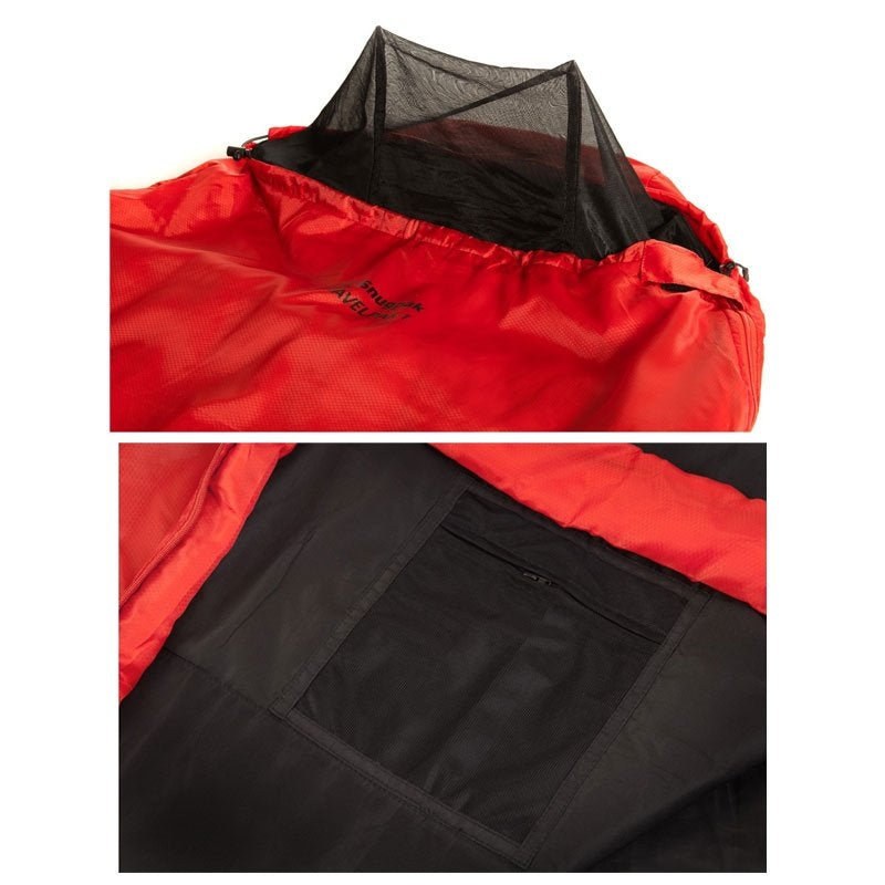 Sac de couchage de voyage Snugpak TravelPak 1 confort 7 °C moustiquaire 850 g