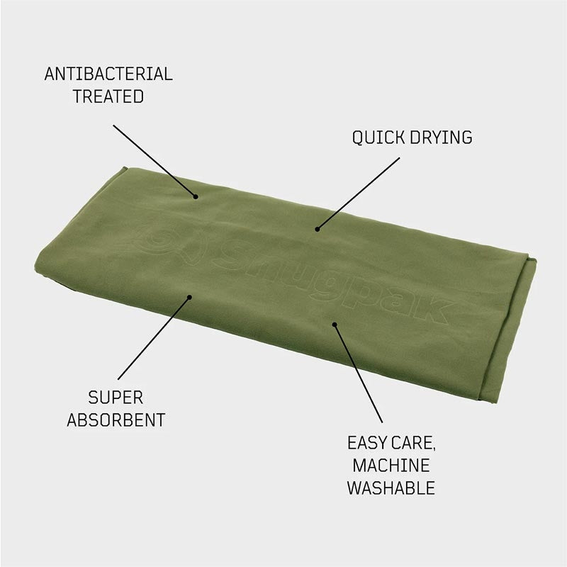 Serviette microfibre Snugpak Travel Towel Head to Toe 120 x 125 cm 360 g
