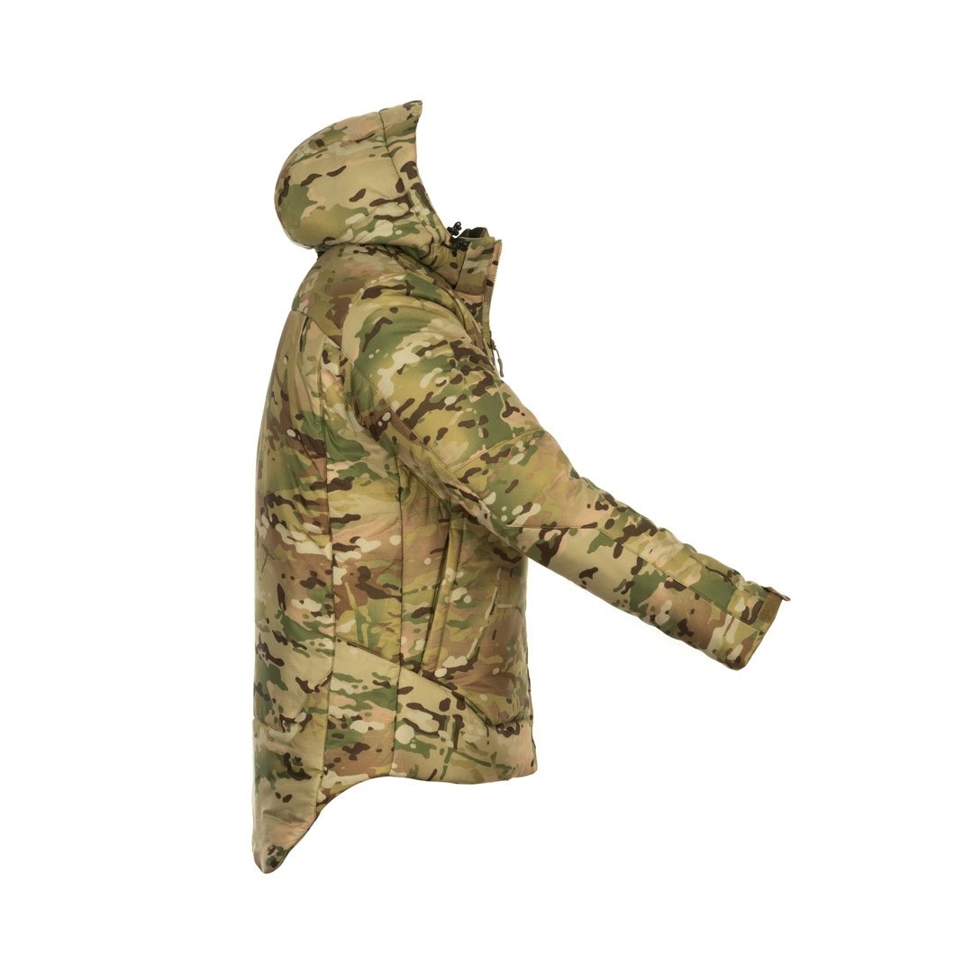 Veste chaude Snugpak Tomahawk confort -15 °C capuche à visière dos allongé