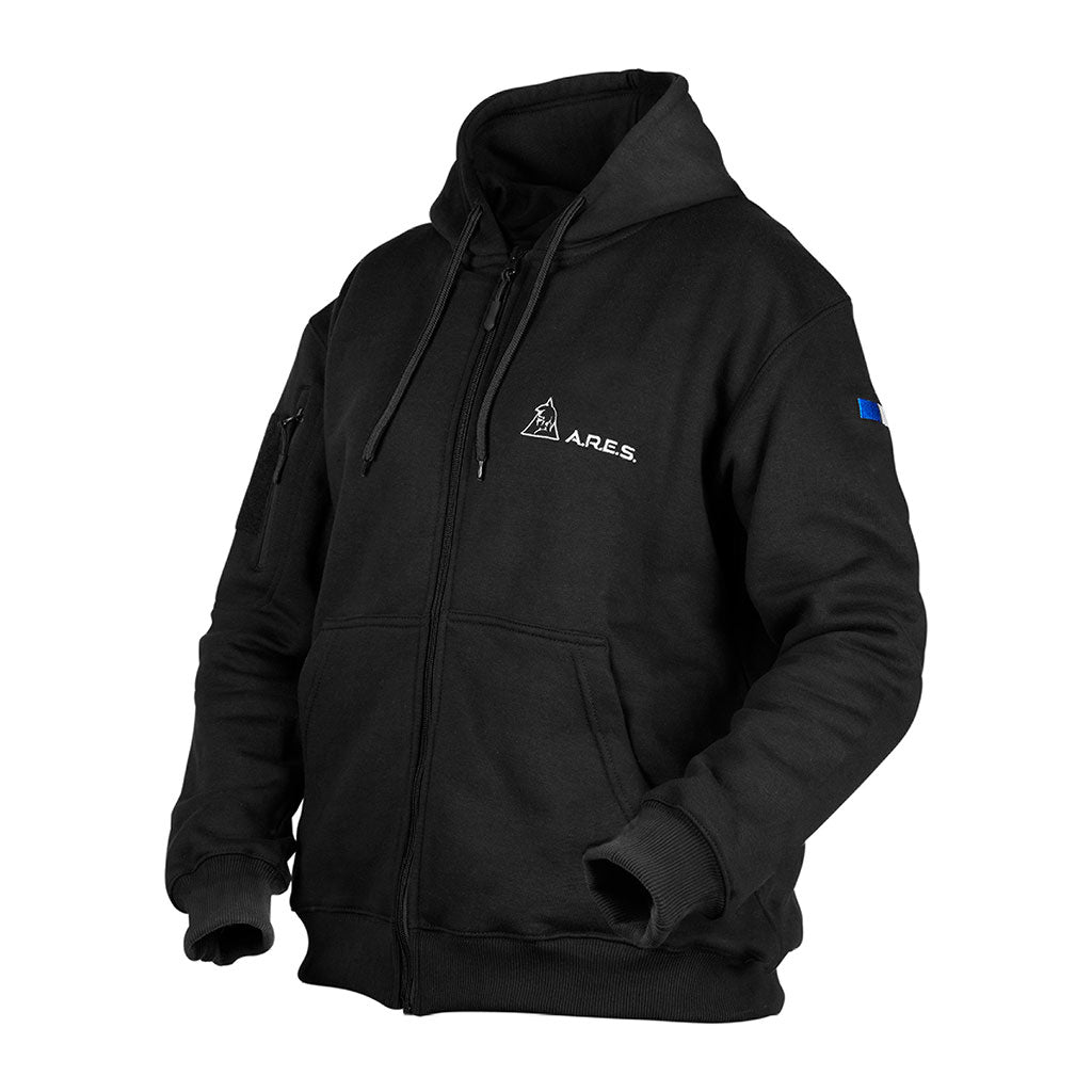 Sweat à capuche Ares polycoton 350 g/m² brodé FRENCH FORCES poche de manche