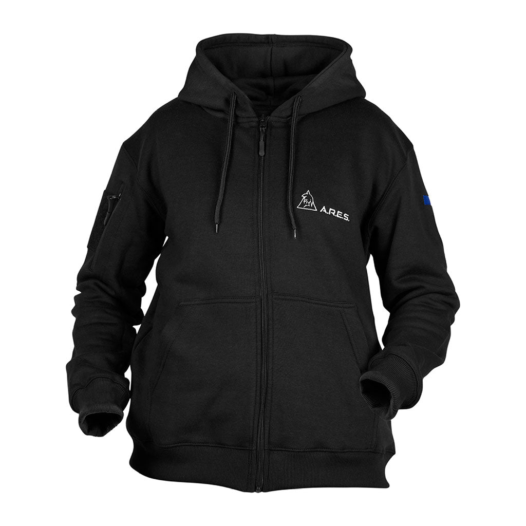 Sweat à capuche Ares polycoton 350 g/m² brodé FRENCH FORCES poche de manche