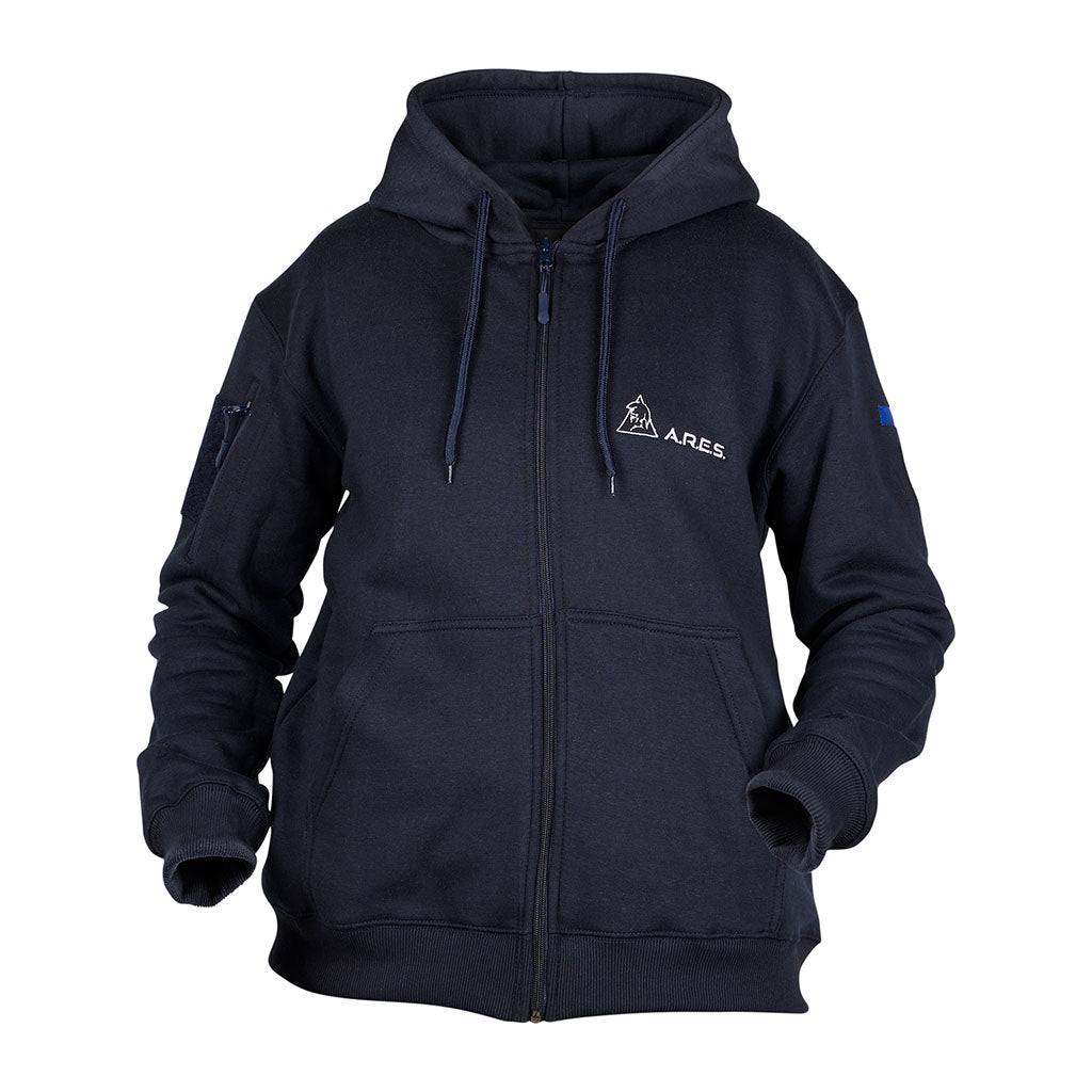 Sweat à capuche Ares polycoton 350 g/m² brodé FRENCH FORCES poche de manche