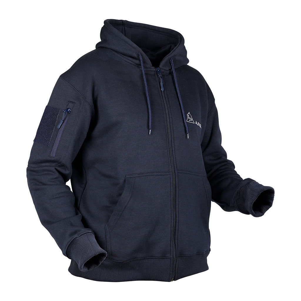 Sweat à capuche Ares polycoton 350 g/m² brodé FRENCH FORCES poche de manche