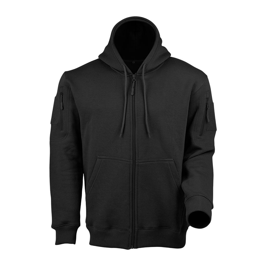 Sweat à capuche Ares à fermeture à glissière polycoton 350 g/m² poches fermées