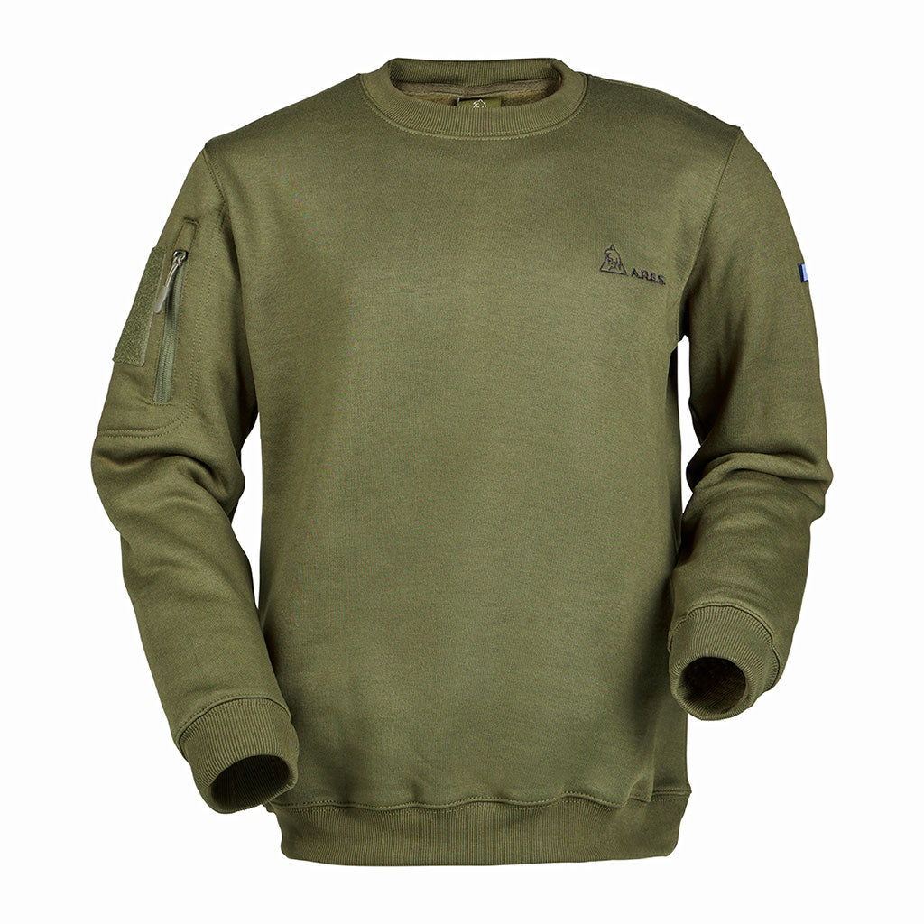 Sweat-shirt Ares col rond polycoton 350 g/m² brodé FRENCH ARMY au dos