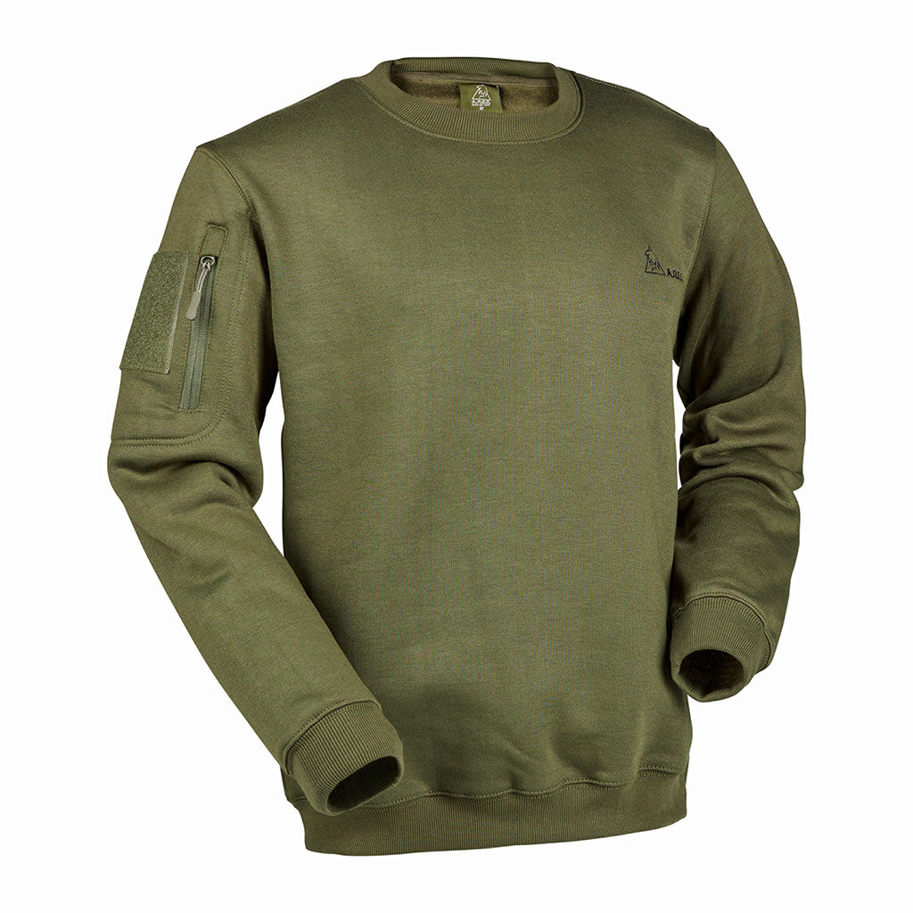 Sweat-shirt Ares col rond polycoton 350 g/m² brodé FRENCH ARMY au dos