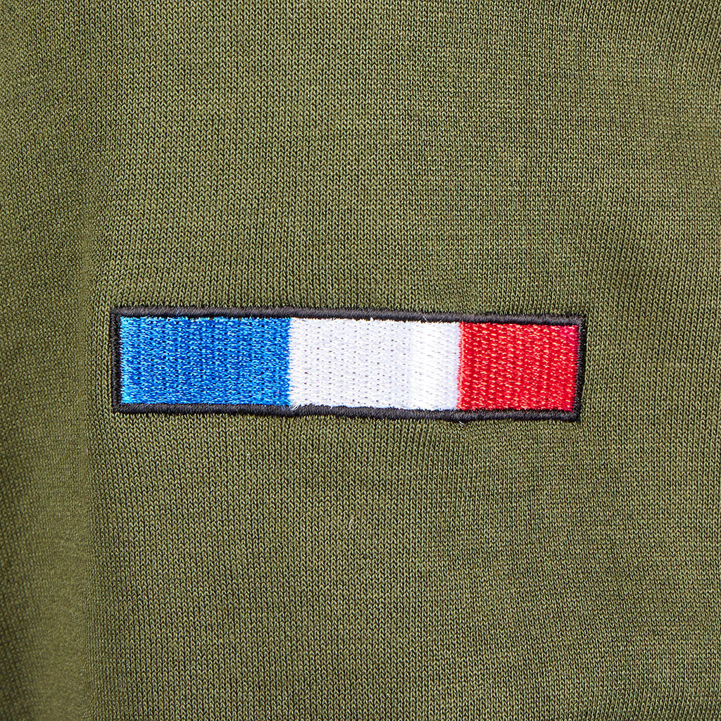 Sweat-shirt Ares col rond polycoton 350 g/m² brodé FRENCH ARMY au dos