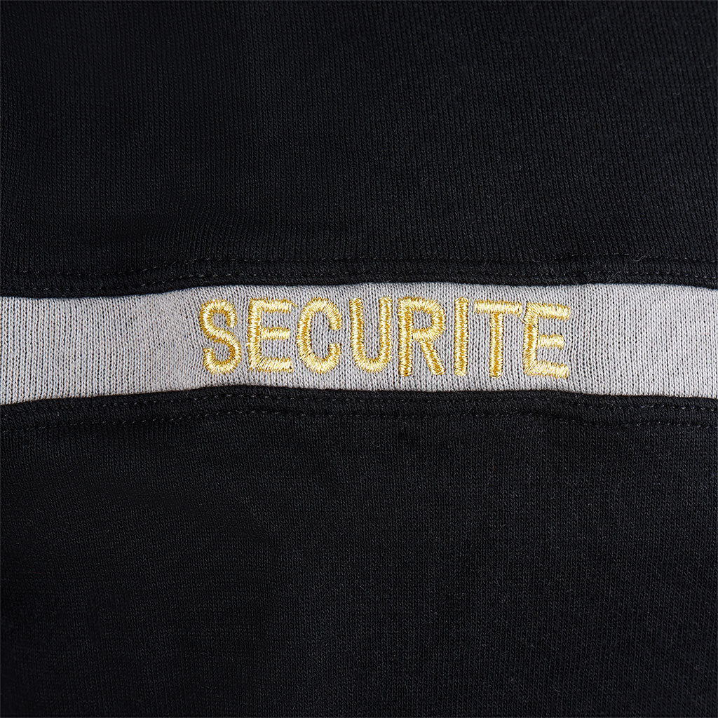 Sweat-shirt Ares col rond sérigraphié SECURITE en une couleur face et dos
