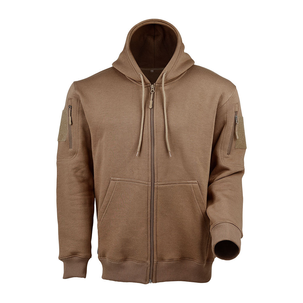 Sweat à capuche Ares à fermeture à glissière polycoton 350 g/m² poches fermées