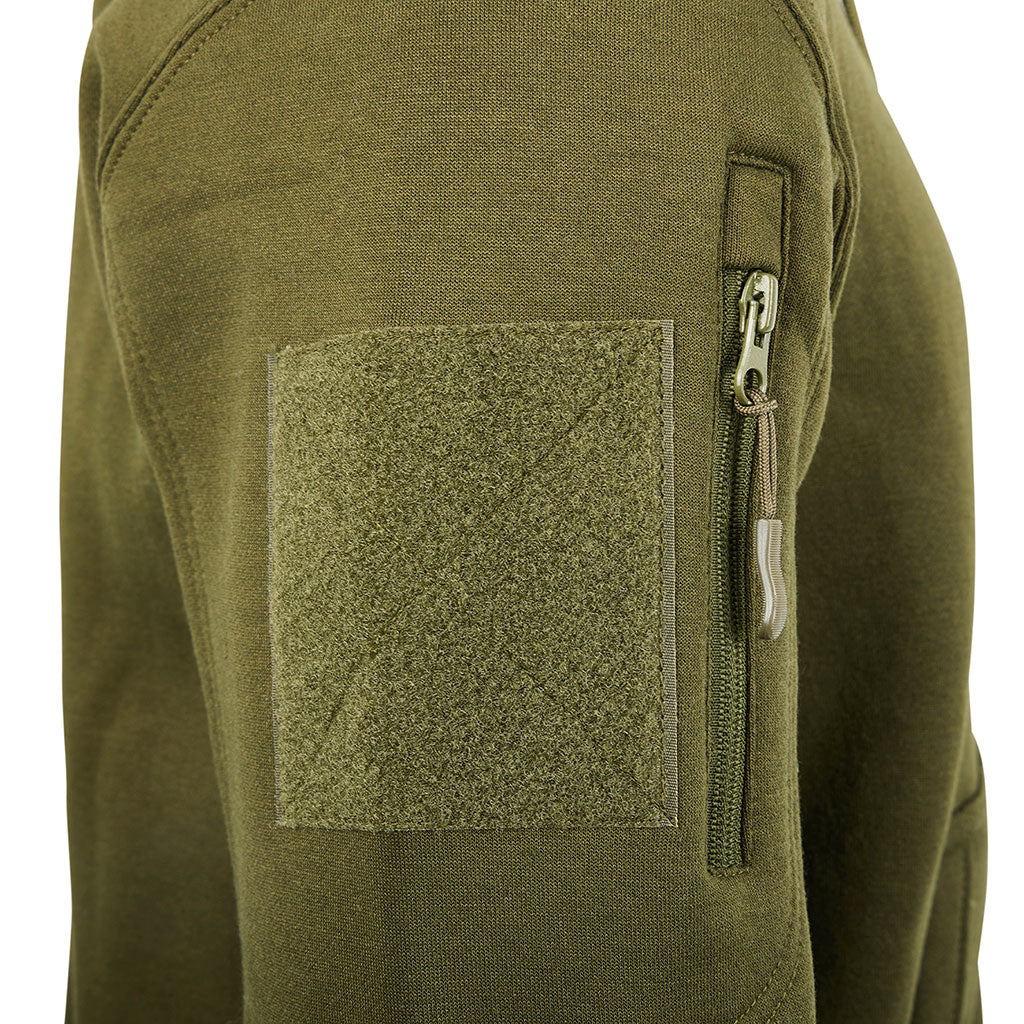 Sweat à capuche Ares à fermeture à glissière polycoton 350 g/m² poches fermées