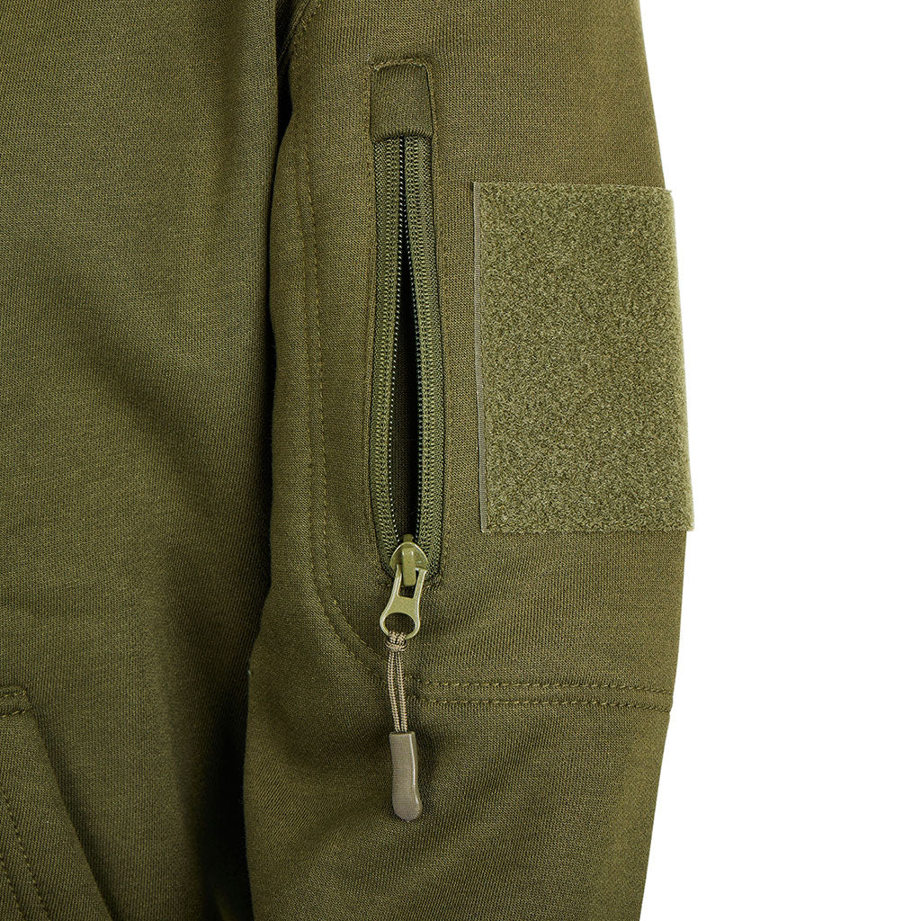 Sweat à capuche Ares à fermeture à glissière polycoton 350 g/m² poches fermées