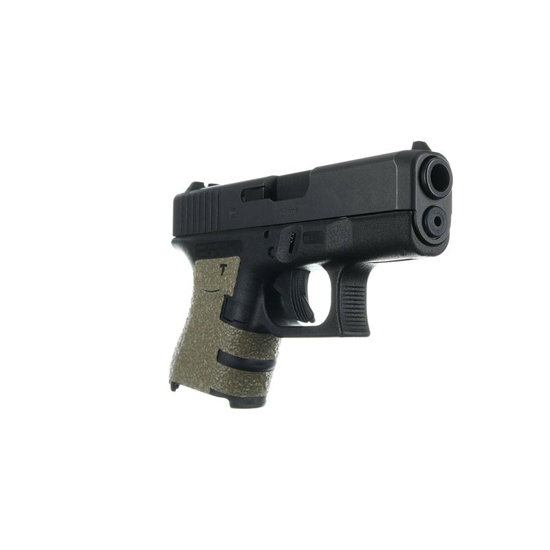Revêtement de poignée Talon Grip TG.117M caoutchouc Glock 26 27 28 33 39 dos moyen