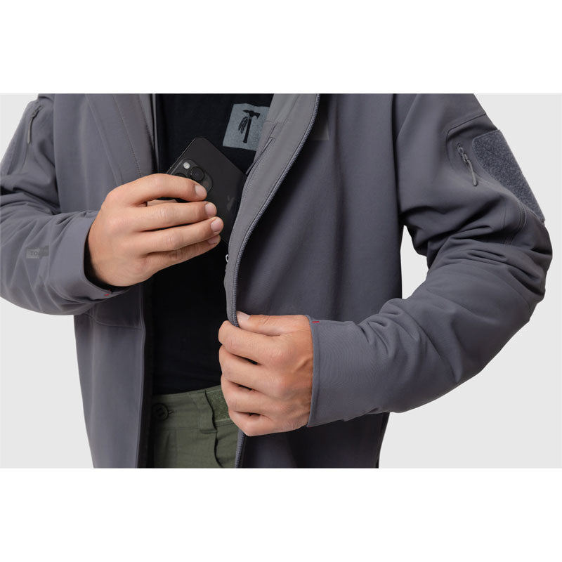 Veste softshell Tomahawk Instructor isolée Primaloft 60 g/m² capuche compatible casque