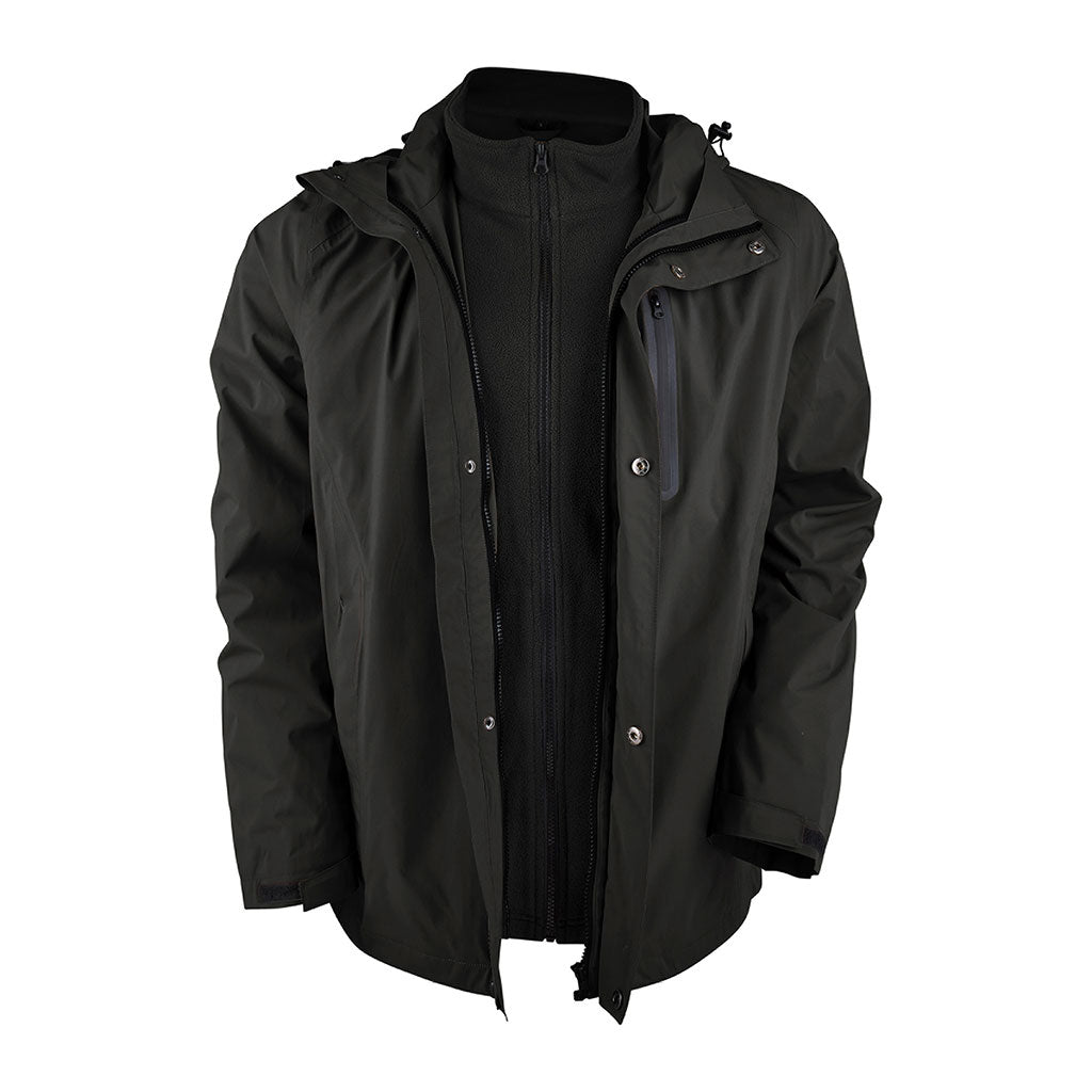 Veste imperméable Ares Quiberon 3 en 1 à doublure polaire et capuche amovibles