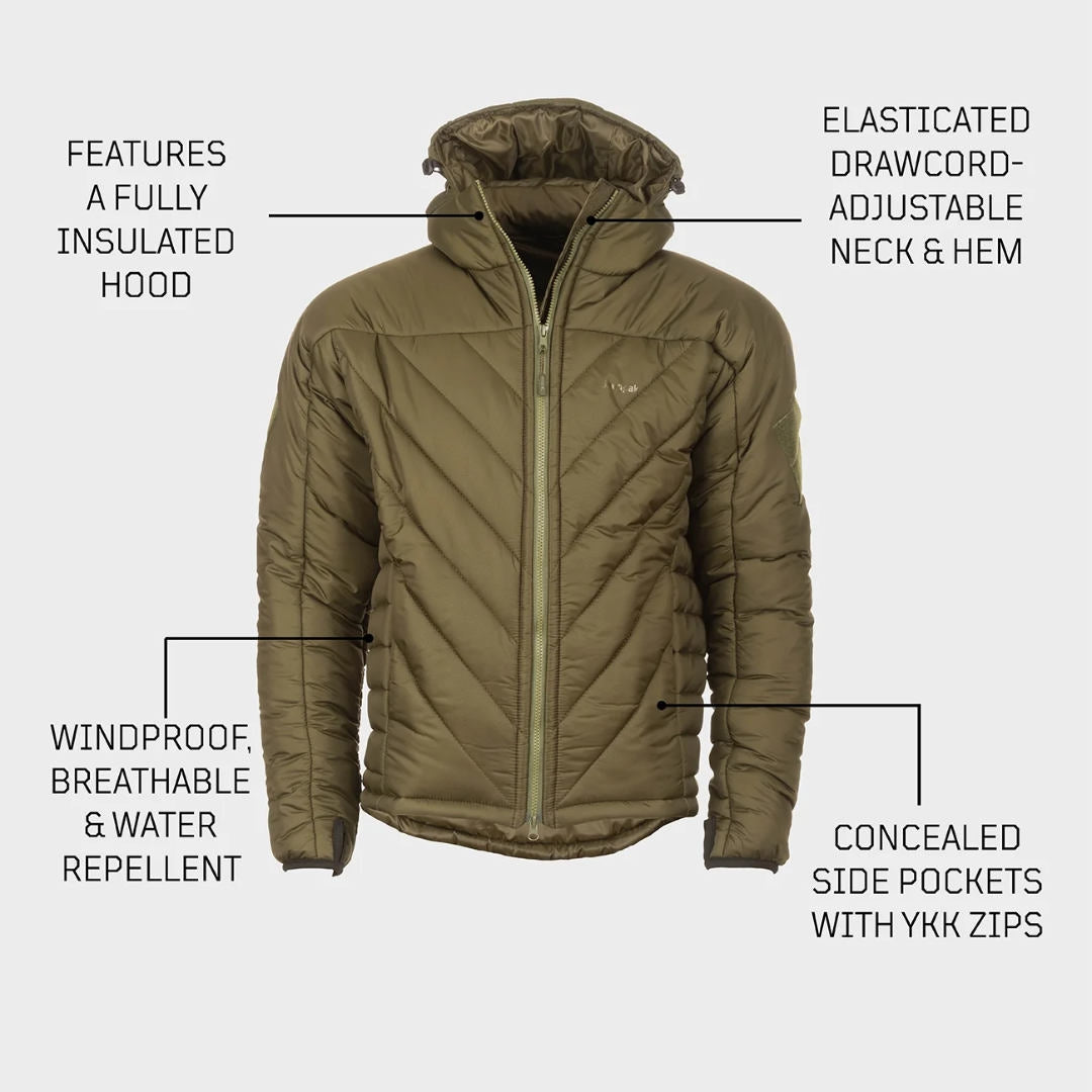 Veste chaude Snugpak SJ9 Softie Premier confort -10 °C capuche entièrement isolée