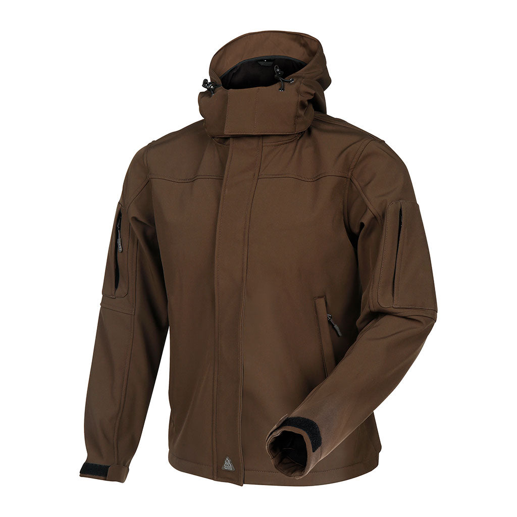 Veste softshell Ares Baroud Trex doublure polaire micro-aérée capuche amovible