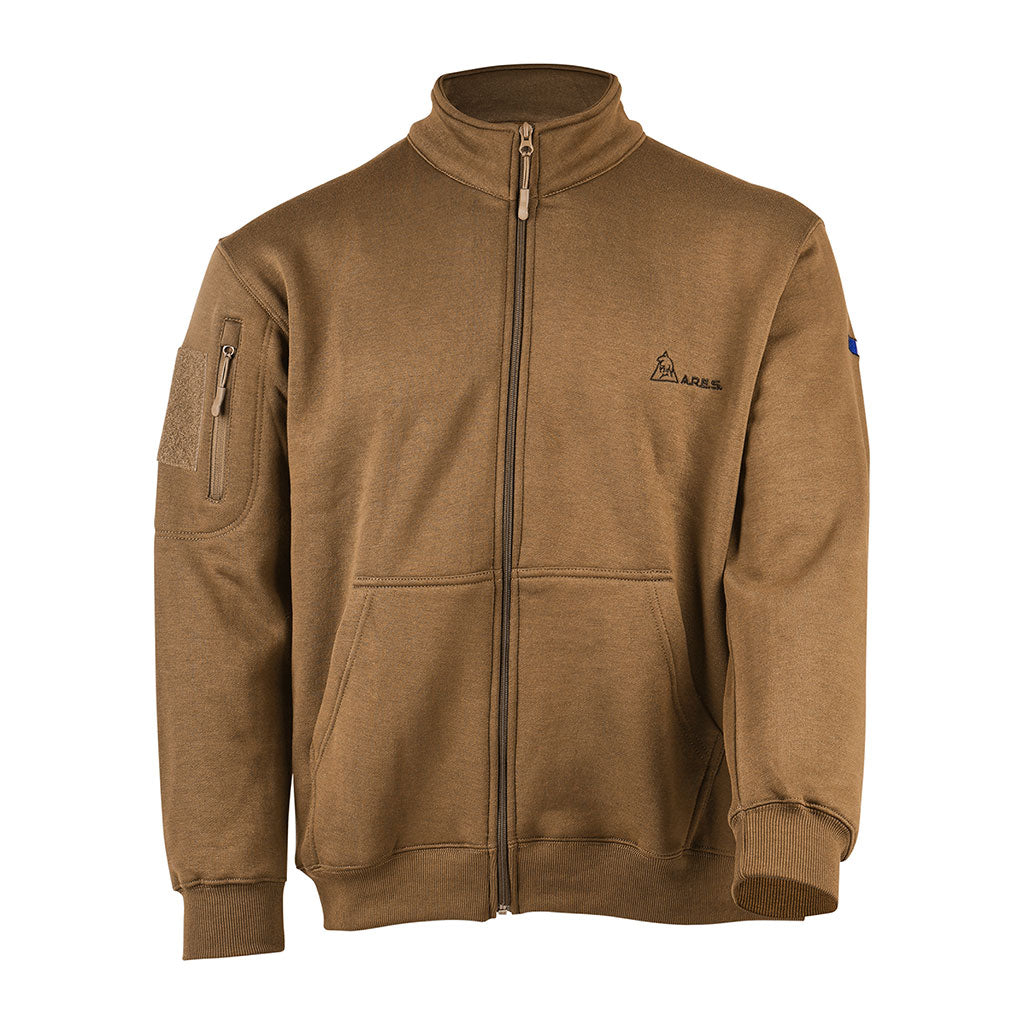 Sweat à glissière Ares French Army polycoton 350 g/m² brodé dos et drapeau manche