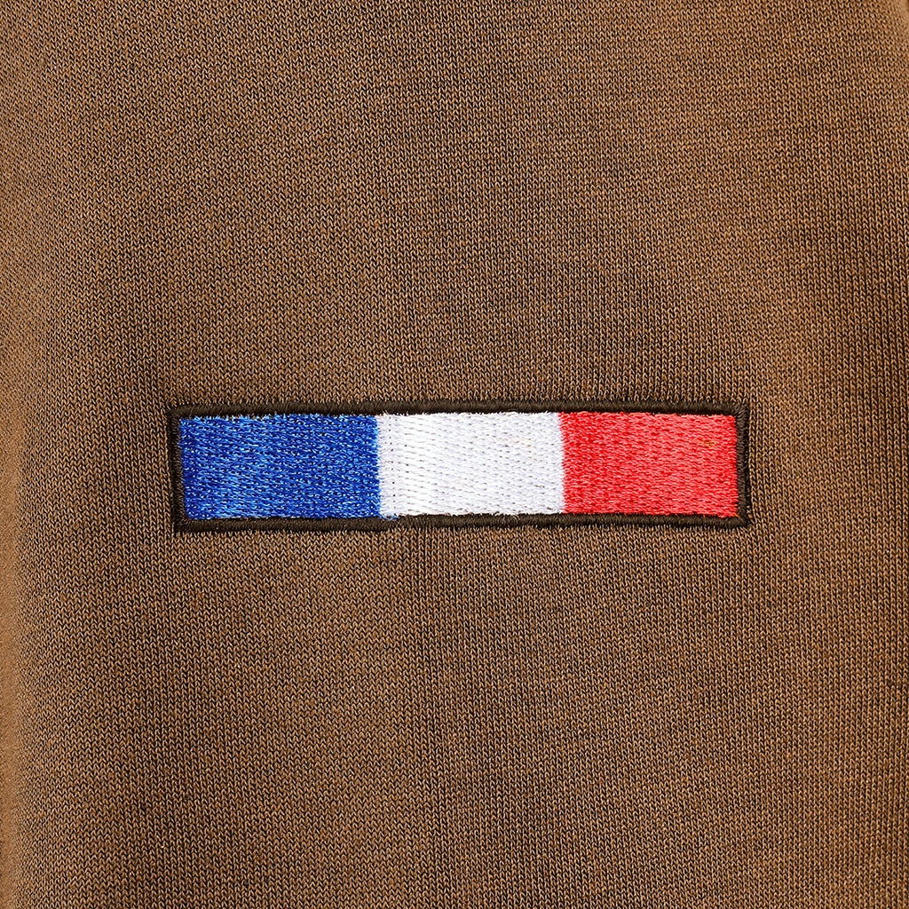Sweat à glissière Ares French Army polycoton 350 g/m² brodé dos et drapeau manche