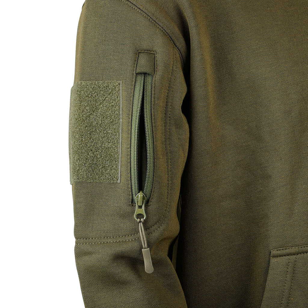 Sweat à glissière Ares French Army polycoton 350 g/m² brodé dos et drapeau manche