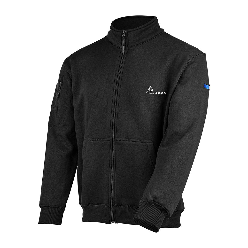 Sweat à glissière Ares French Army polycoton 350 g/m² brodé dos et drapeau manche