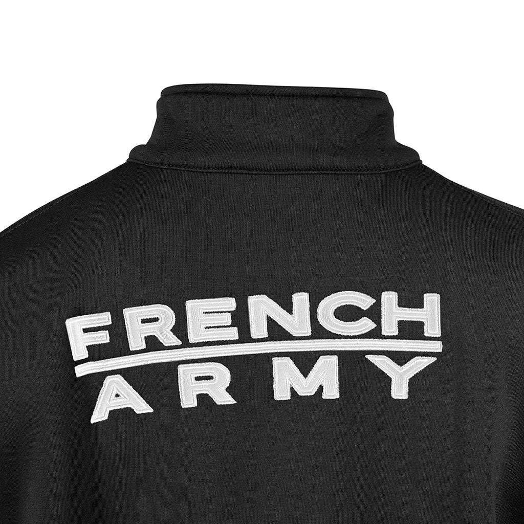 Sweat à glissière Ares French Army polycoton 350 g/m² brodé dos et drapeau manche