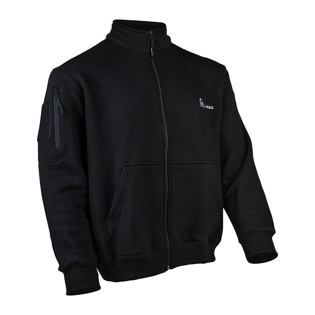 Sweat à glissière Ares French Forces polycoton 350 g/m² broderie dorsale et drapeau