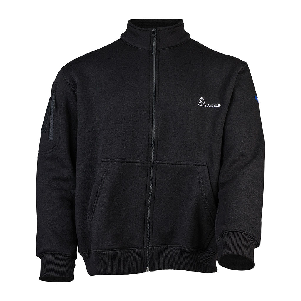 Sweat à glissière Ares French Forces polycoton 350 g/m² broderie dorsale et drapeau