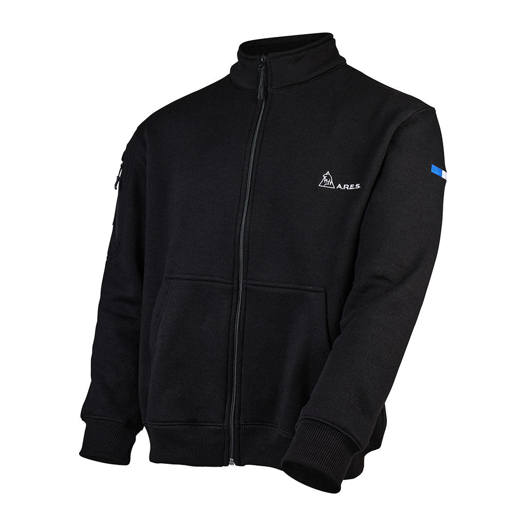 Sweat à glissière Ares French Forces polycoton 350 g/m² broderie dorsale et drapeau