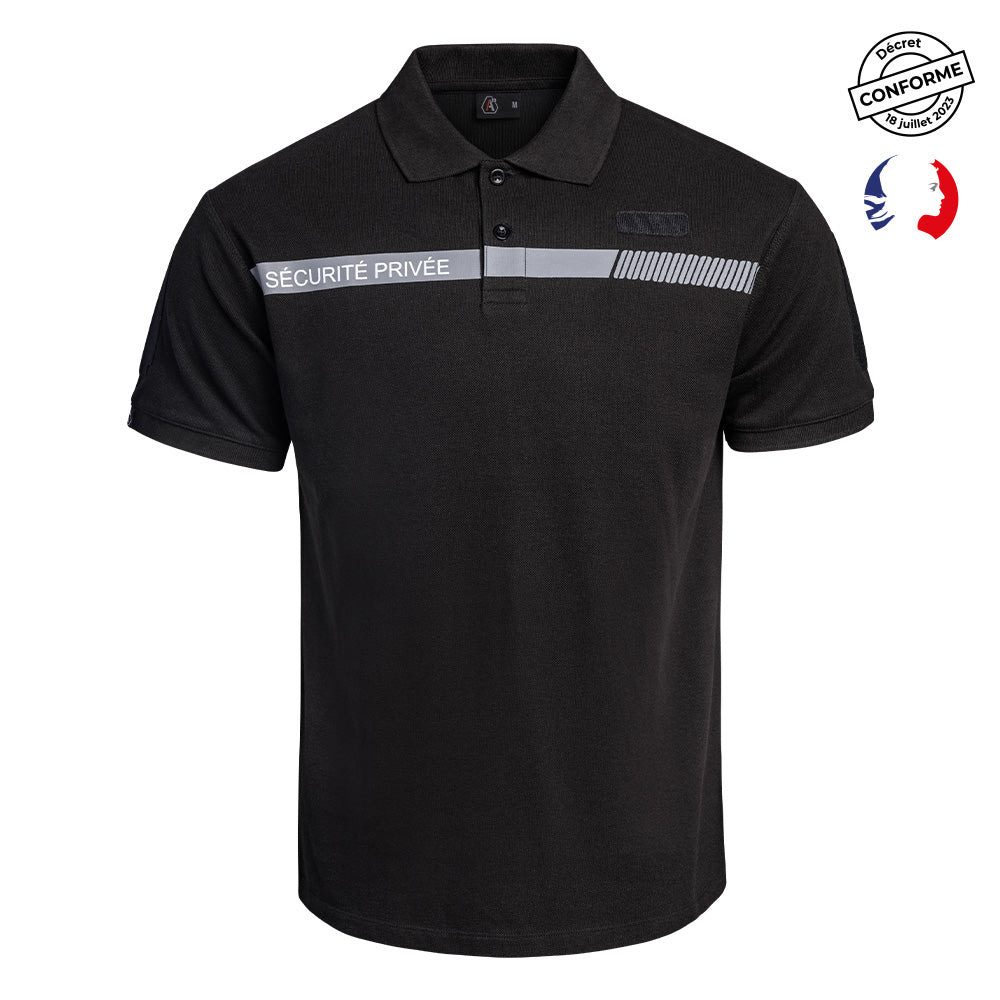 Polo Sécurité A10 Equipment SÉCU-ONE Sécurité Privée en 100 % coton