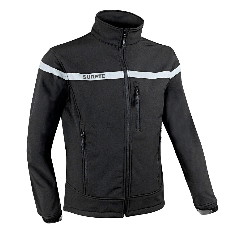 Veste softshell A10 Equipment SÉCU-ONE Sûreté à membrane 3 couches et marquage brodé