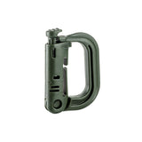 Accessoire MOLLE A10 Equipment Mousqueton en D en 100 % pom L. 3,8 x H. 5,5 cm
