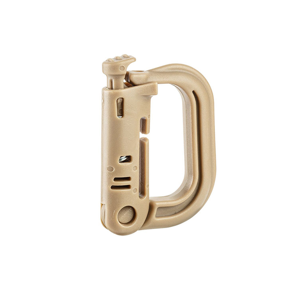 Accessoire MOLLE A10 Equipment Mousqueton en D en 100 % pom L. 3,8 x H. 5,5 cm