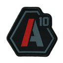 Ecusson A10 Equipment SIGNATURE logo brodé à fixation auto-agrippante, quatre versions au sélecteur