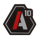 Ecusson A10 Equipment SIGNATURE logo brodé à fixation auto-agrippante, quatre versions au sélecteur