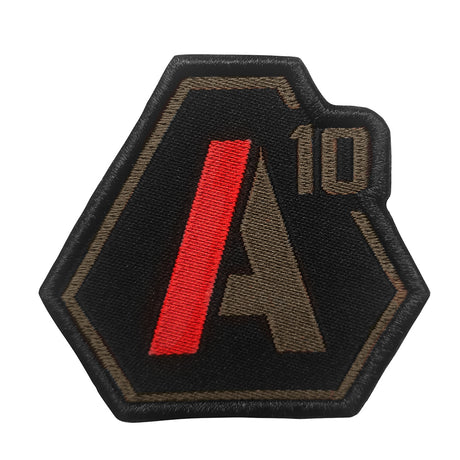 Ecusson A10 Equipment SIGNATURE logo brodé à fixation auto-agrippante, quatre versions au sélecteur