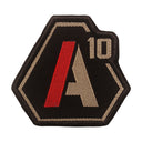 Ecusson A10 Equipment SIGNATURE logo brodé à fixation auto-agrippante, quatre versions au sélecteur