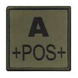 Patch groupe sanguin A10 Equipment brodé à fixation auto-agrippante, huit groupes au sélecteur