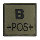 Patch groupe sanguin A10 Equipment brodé à fixation auto-agrippante, huit groupes au sélecteur