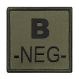 Patch groupe sanguin A10 Equipment brodé à fixation auto-agrippante, huit groupes au sélecteur
