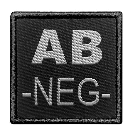 Patch groupe sanguin A10 Equipment brodé à fixation auto-agrippante, huit groupes au sélecteur