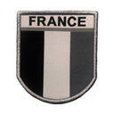 Ecusson A10 Equipment France brodé à fixation auto-agrippante, quatre finitions au sélecteur