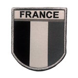 Ecusson A10 Equipment France brodé à fixation auto-agrippante, quatre finitions au sélecteur