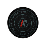 Ecusson A10 Equipment SIGNATURE Since 1970 brodé rond à fixation auto-agrippante, quatre versions
