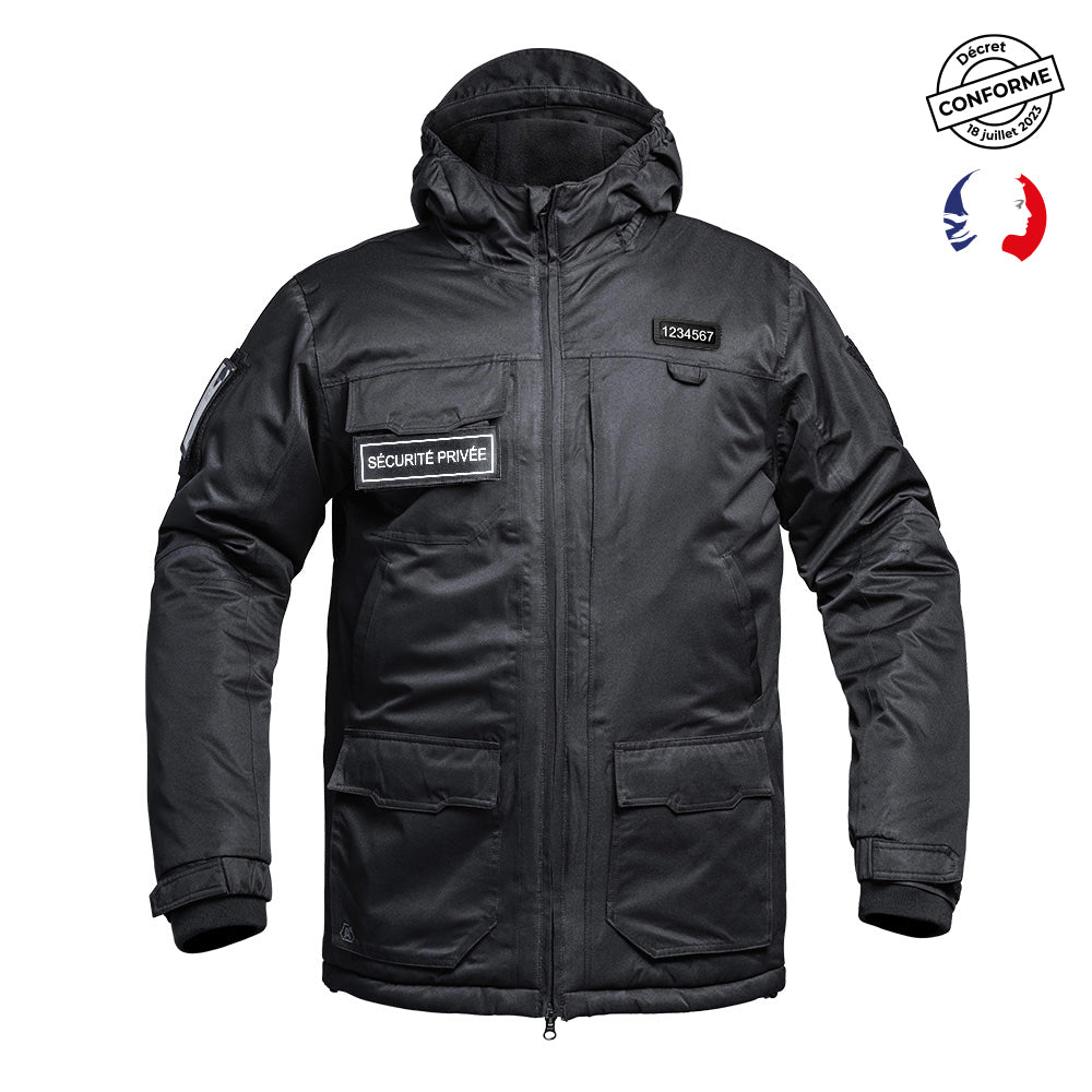 Parka A10 Equipment Hardshell SÉCU-ONE WF 150 flap Sécurité Privée