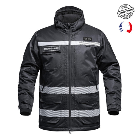 Parka A10 Equipment Hardshell SÉCU-ONE WF 150 haute visibilité Sécurité Privée